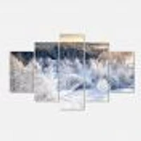 Beautiful Winter Panorama Canvas Wall Art