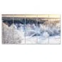 Beautiful Winter Panorama Canvas Wall Art
