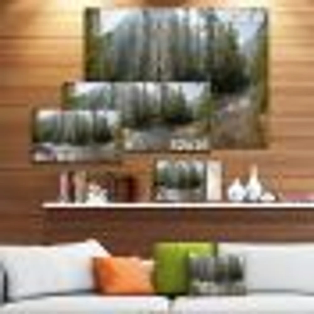 Mountain River Panorama  Wall Art