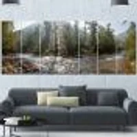 Mountain River Panorama  Wall Art