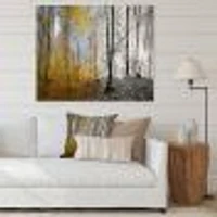 Morning Forest Panorama Canvas Art Print