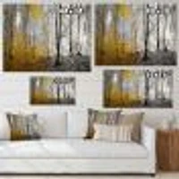 Morning Forest Panorama Canvas Art Print
