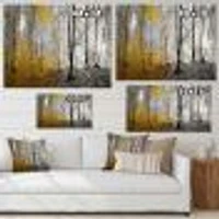 Morning Forest Panorama Canvas Art Print
