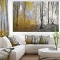 Morning Forest Panorama Canvas Art Print