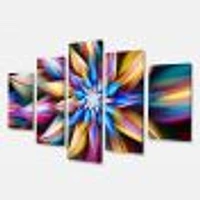 Exotic Multi Color Flower Petals  Canvas Wall Art