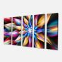 Exotic Multi Color Flower Petals  Canvas Wall Art