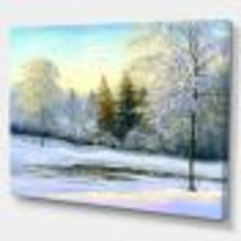 Beautiful Scenery Winter Forest Wall Art