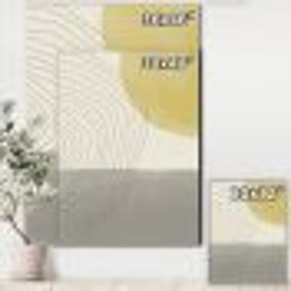 Minimal Geometric Compostions of Elementary Forms XXXIV  Wall Art