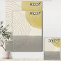 Minimal Geometric Compostions of Elementary Forms XXXIV  Wall Art