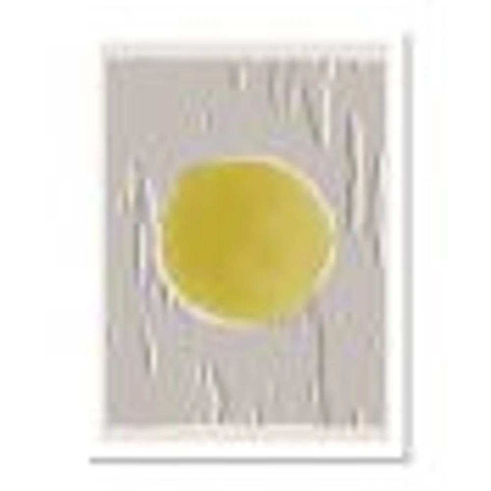 Minimal Geometric Lines and Circle IX  Canvas Wall Art Print
