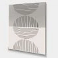 Minimal Geometric Lines and Circle IX  Wall Art