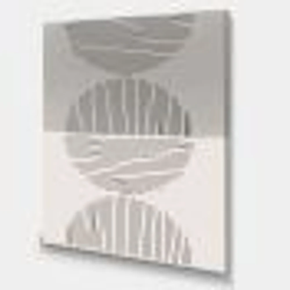 Minimal Geometric Lines and Circle IX  Wall Art