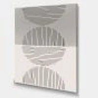 Minimal Geometric Lines and Circle IX  Wall Art