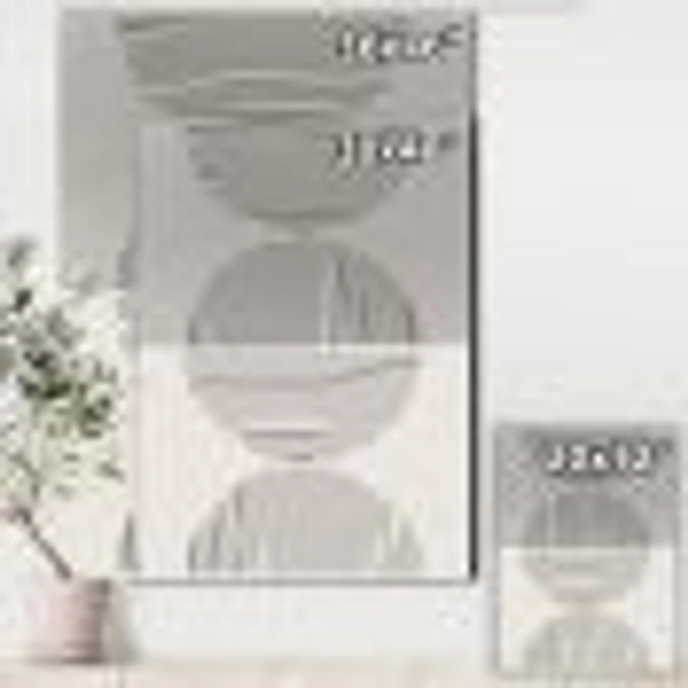 Minimal Geometric Lines and Circle IX  Wall Art