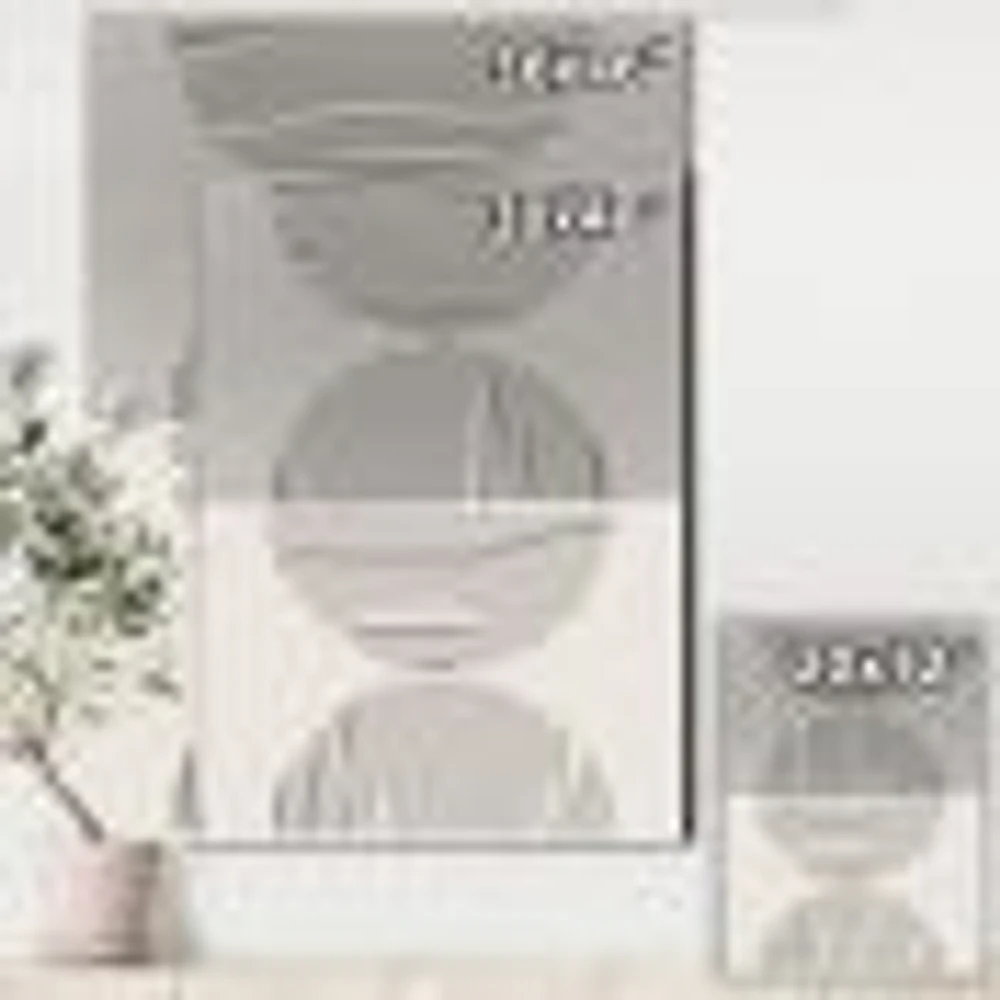 Minimal Geometric Lines and Circle IX  Wall Art