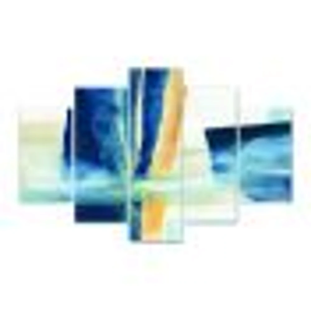 Indigo Panel IV Canvas Wall Art