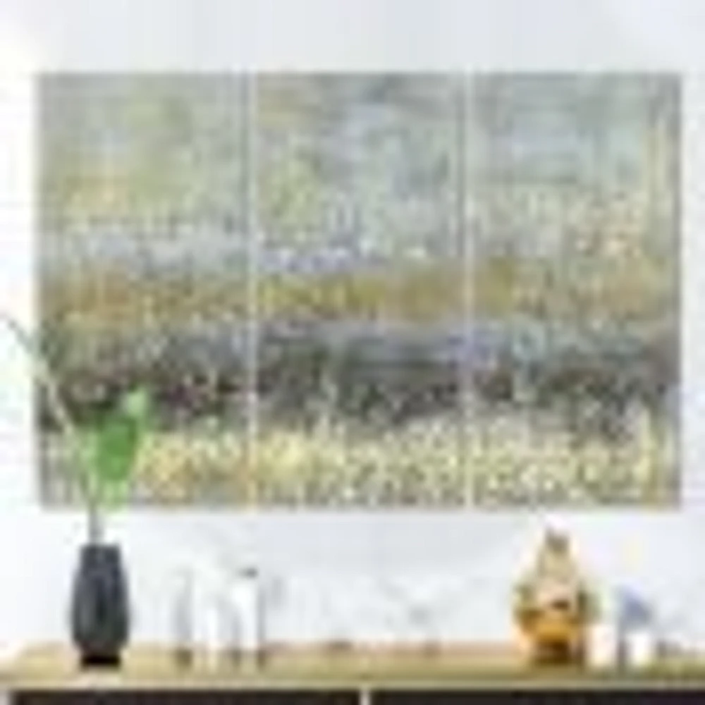 Glam Rain Abstract III - Modern & Contemporary  Canvas Wall Art