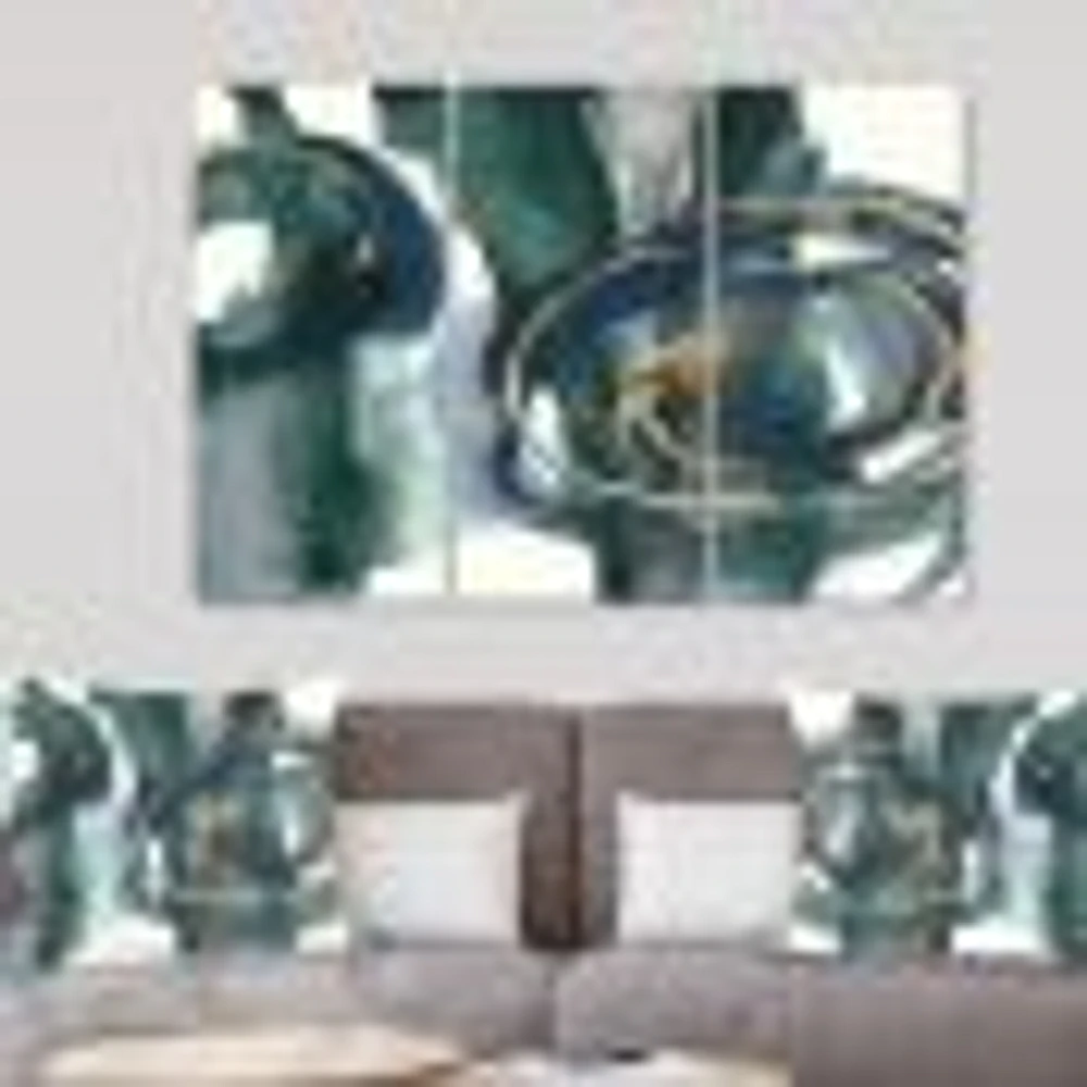 Indigo and Gold III  Canvas Wall Art Print