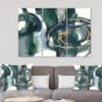 Indigo and Gold III  Canvas Wall Art Print