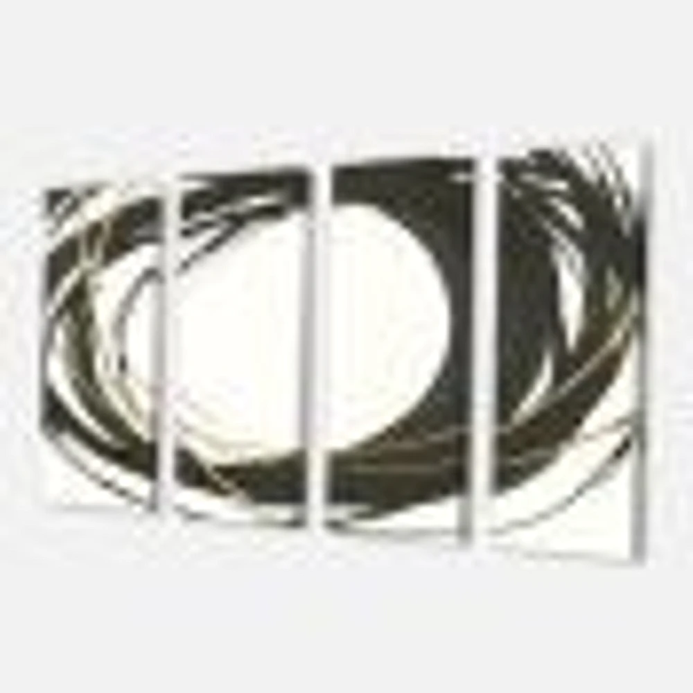 Gold Glamour Circle II  Canvas Wall Art
