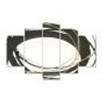 Gold Glamour Circle II  Canvas Wall Art