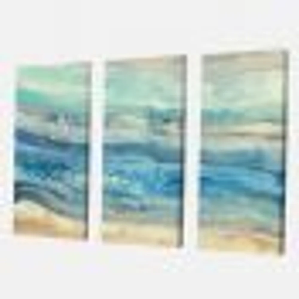 Panneaux de toile « Ocean Mineral Waves »