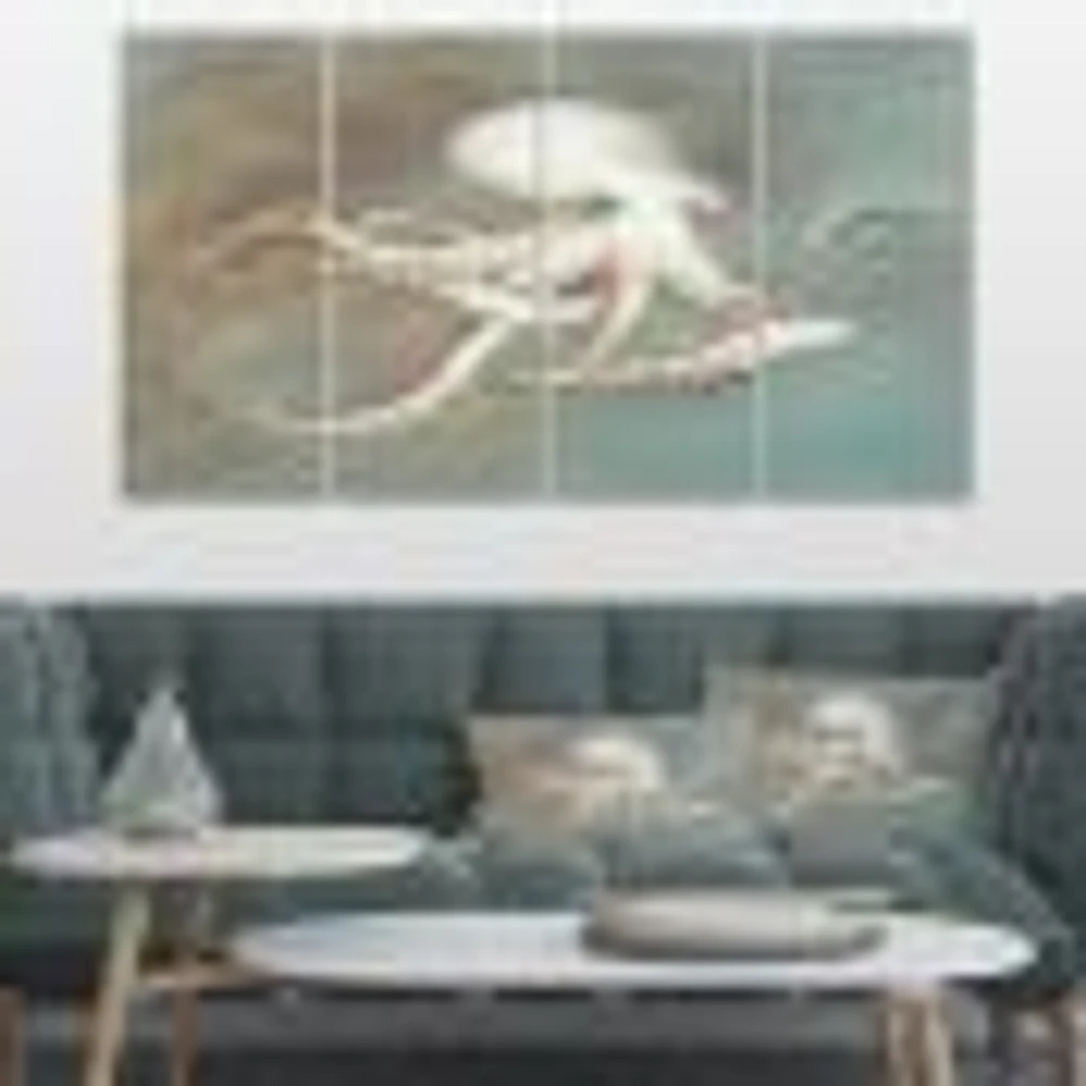 Octopus Treasures from the Sea Canvas Wall Art