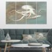 Octopus Treasures from the Sea Canvas Wall Art