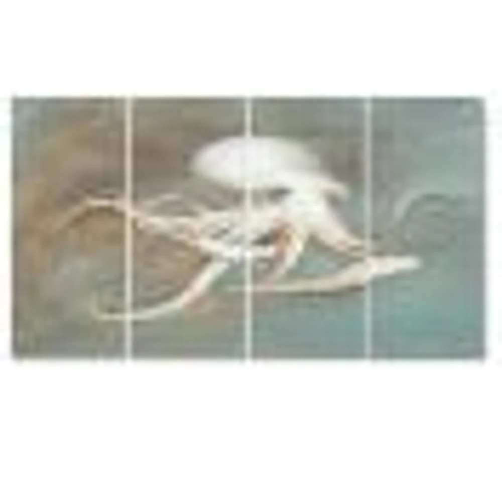 Octopus Treasures from the Sea Canvas Wall Art