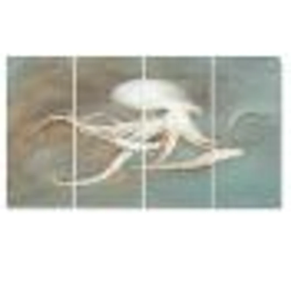 Octopus Treasures from the Sea Canvas Wall Art