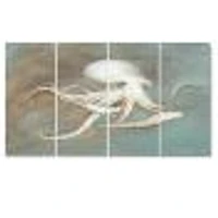 Octopus Treasures from the Sea Canvas Wall Art