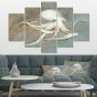 Octopus Treasures from the Sea Canvas Wall Art