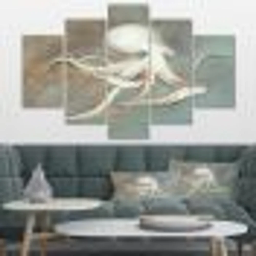 Octopus Treasures from the Sea Canvas Wall Art