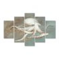 Octopus Treasures from the Sea Canvas Wall Art