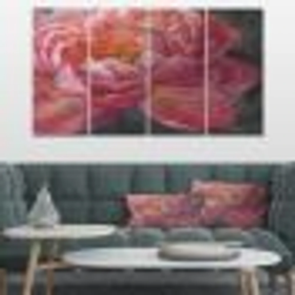 Vivid Pink Peonies I Canvas Wall Art