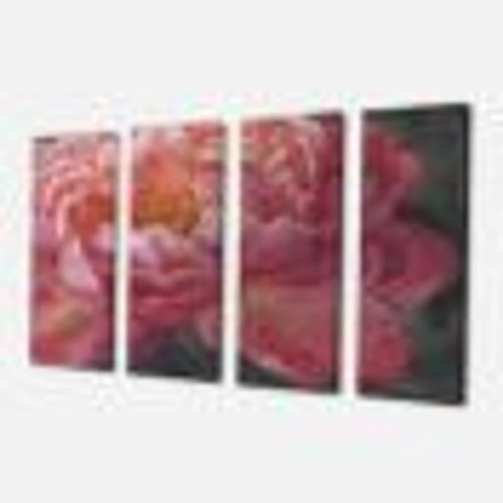 Vivid Pink Peonies I Canvas Wall Art