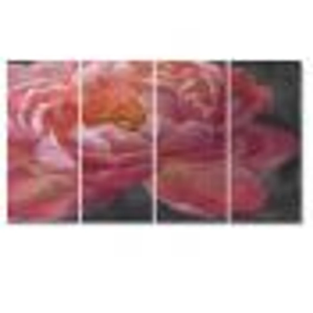 Vivid Pink Peonies I Canvas Wall Art