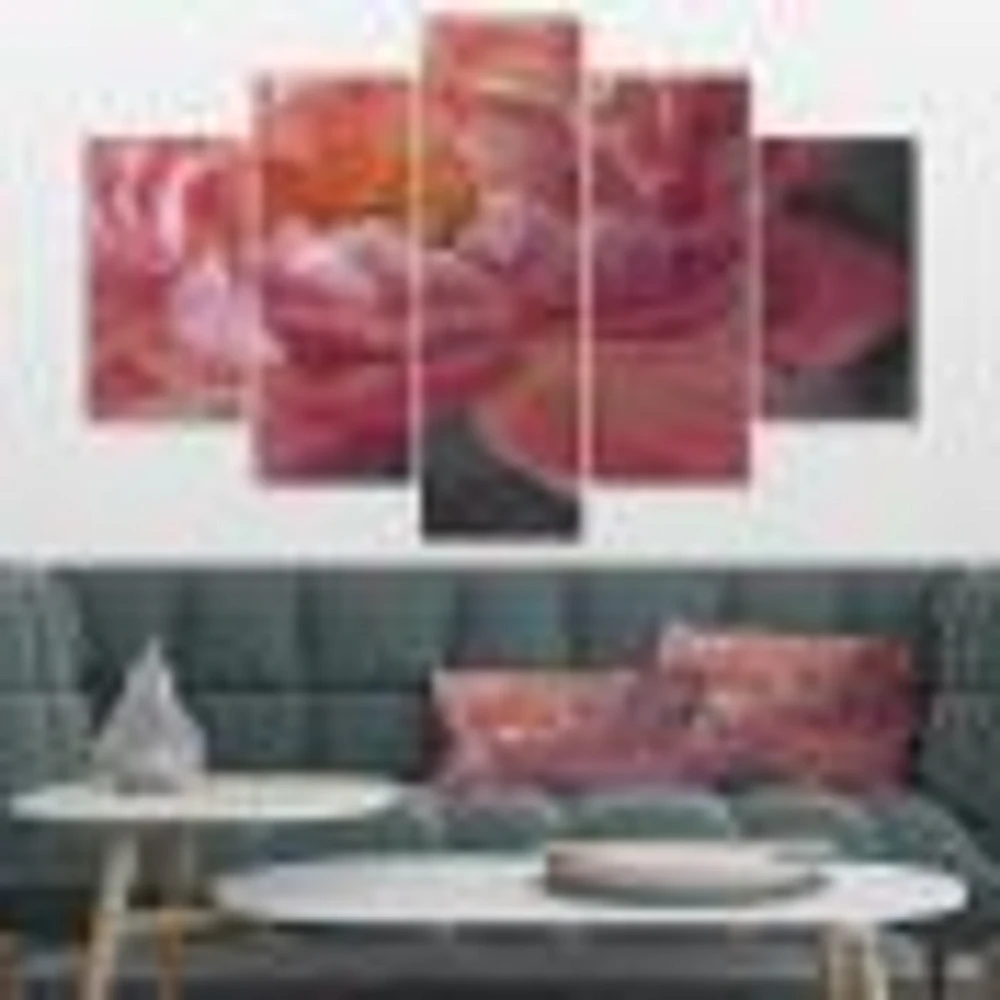 Vivid Pink Peonies I Canvas Wall Art