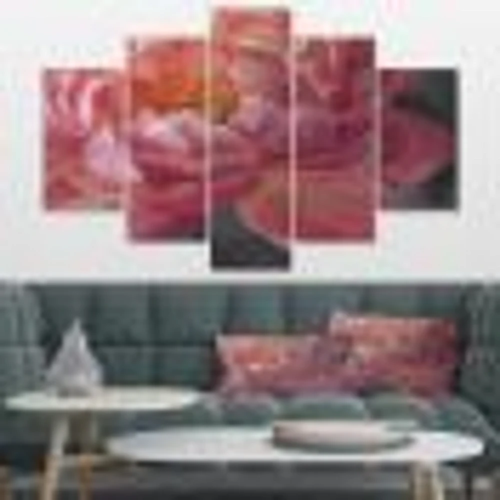 Vivid Pink Peonies I Canvas Wall Art