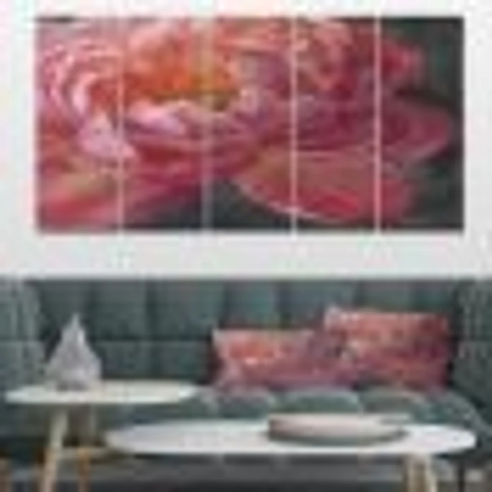 Vivid Pink Peonies I Canvas Wall Art