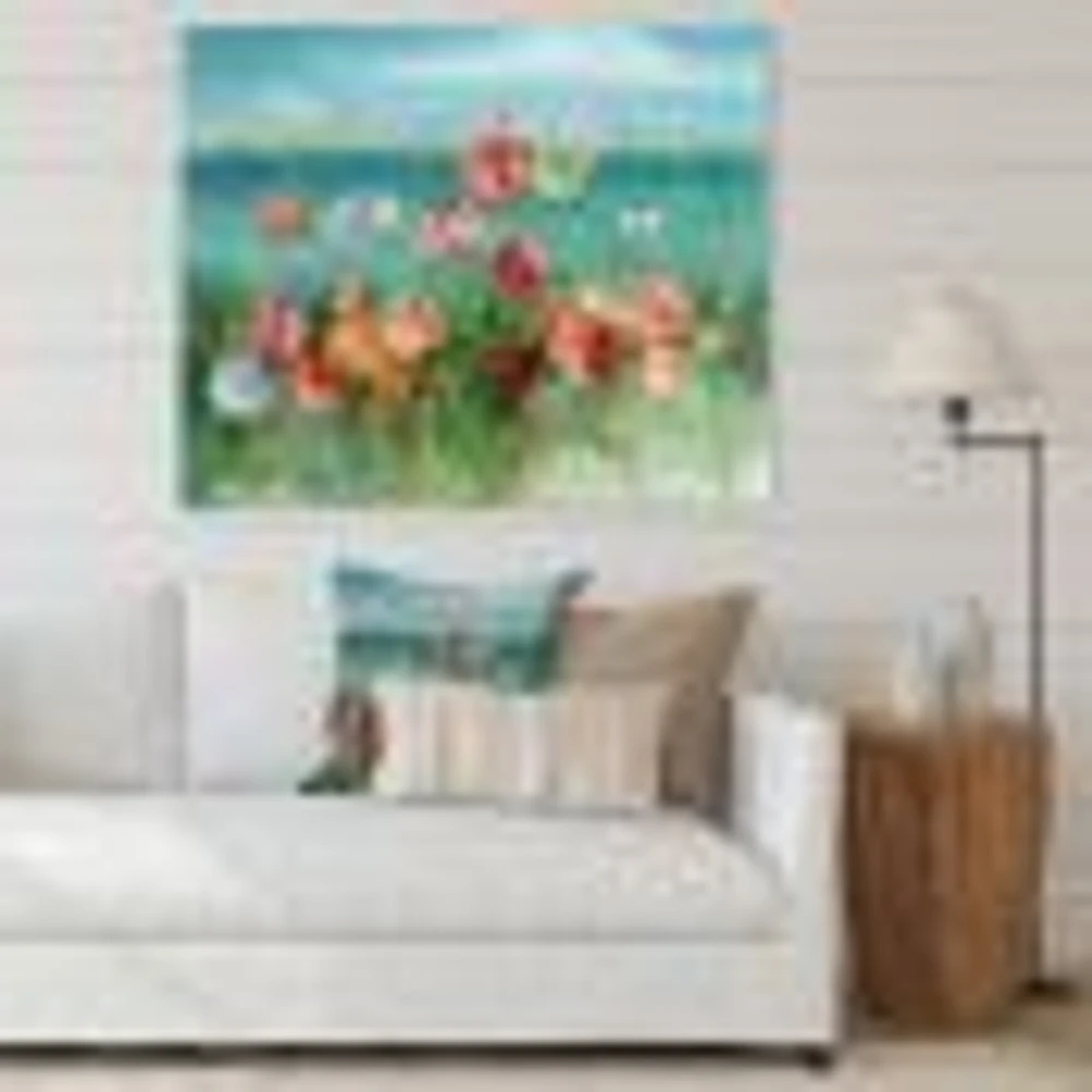RW Coastal Poppies Canvas Wall Art