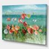 RW Coastal Poppies  Canvas Wall Art