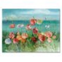 RW Coastal Poppies  Canvas Wall Art