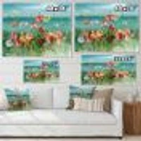 RW Coastal Poppies  Canvas Wall Art