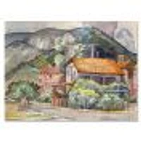 Greek Landscape off The Coast of Aegean Sea  Wall Art