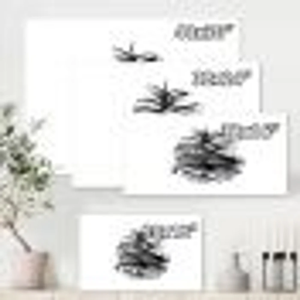 Conifer Cone Monochrome Wall Art