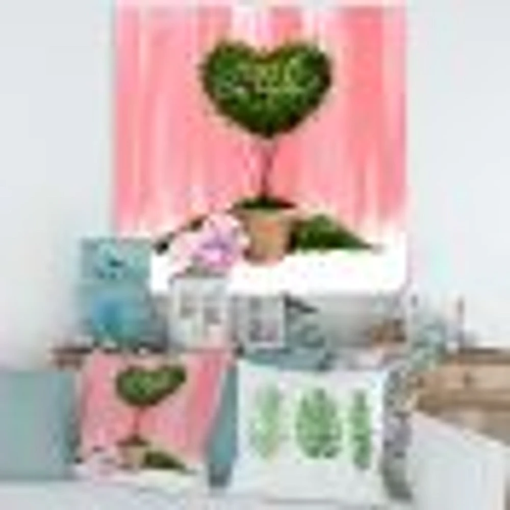 Toile « Heart Shaped Valentine House Plant »