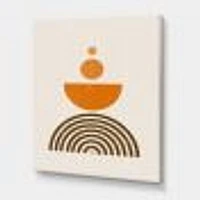 Abstract Rainbow Sun and Moon Earth Tones V  Wall Art