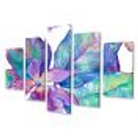 Orchid Seamless Pattern Canvas Wall Art Print