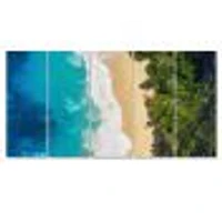 Sea and Beach Turquoise Water Canvas Wall Art Print